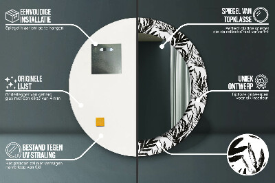 Espelho redondo decorativo Monstro