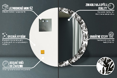 Espelho redondo decorativo Monstro