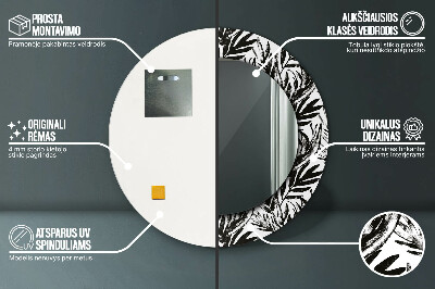 Espelho redondo decorativo Monstro