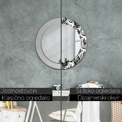 Espelho redondo decorativo Monstro