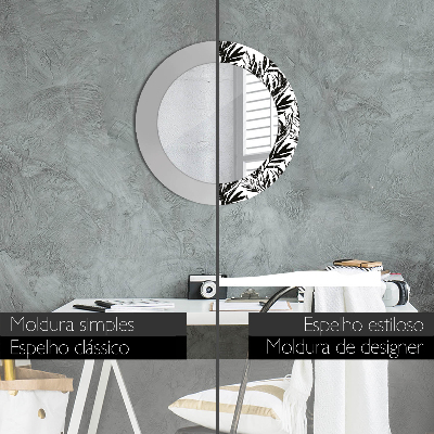 Espelho redondo decorativo Monstro