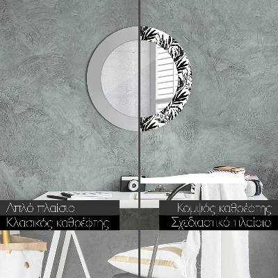 Espelho redondo decorativo Monstro