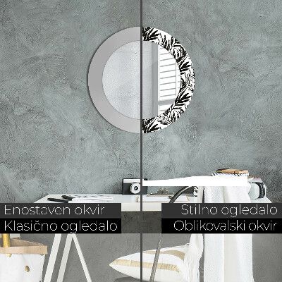 Espelho redondo decorativo Monstro