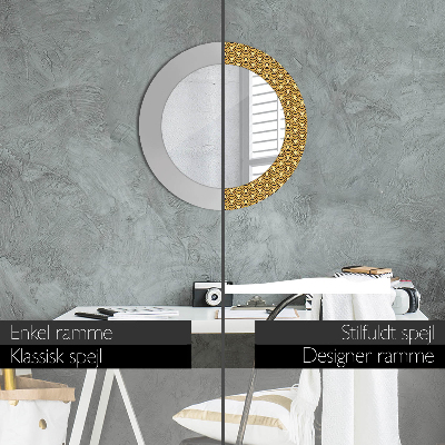 Espelho decorativo redondo Deco vintage