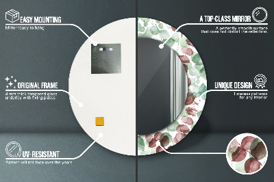 Espelho redondo decorativo Eucalipto