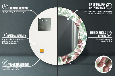 Espelho redondo decorativo Eucalipto