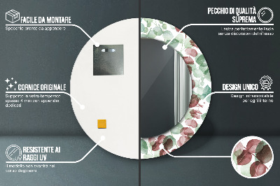 Espelho redondo decorativo Eucalipto