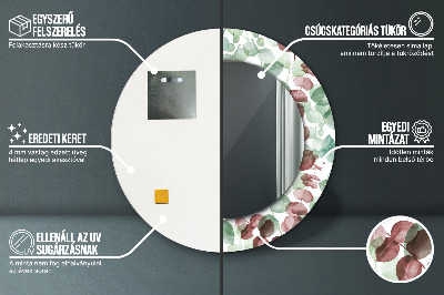 Espelho redondo decorativo Eucalipto