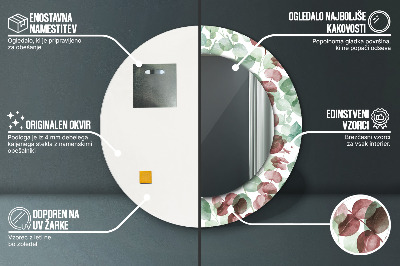 Espelho redondo decorativo Eucalipto