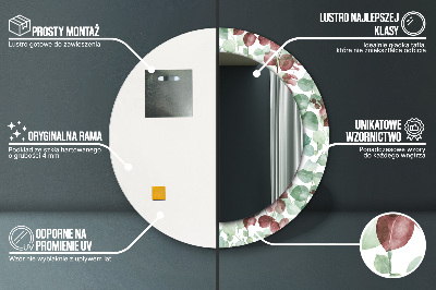 Espelho redondo decorativo Eucalipto