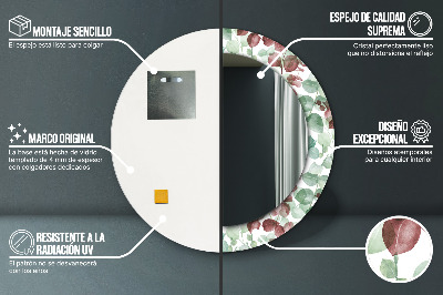 Espelho redondo decorativo Eucalipto