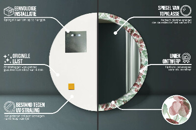 Espelho redondo decorativo Eucalipto