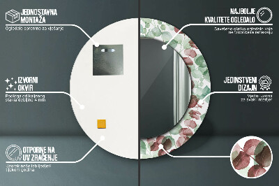 Espelho redondo decorativo Eucalipto