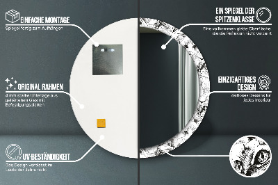 Espelho redondo decorativo Gatos de estimação