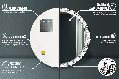 Espelho redondo decorativo Gatos de estimação