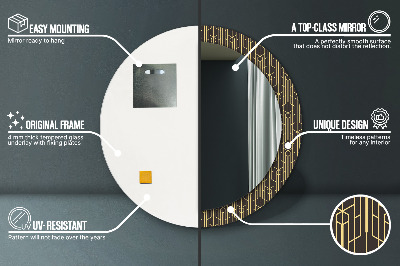 Espelho decorativo redondo Resumo