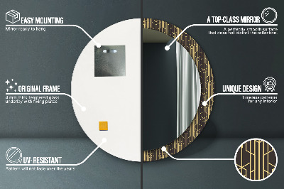 Espelho decorativo redondo Resumo