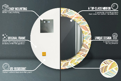 Espelho redondo decorativo Resumo