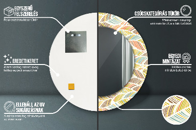 Espelho redondo decorativo Resumo