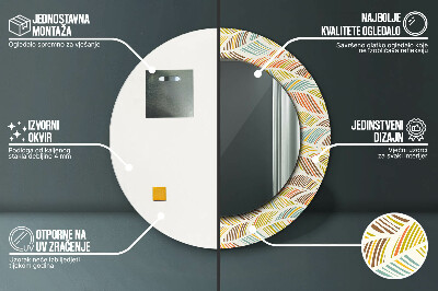 Espelho redondo decorativo Resumo