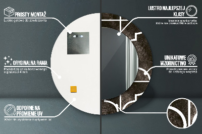 Espelho decorativo redondo Azulejos antigos