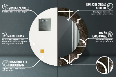 Espelho decorativo redondo Azulejos antigos