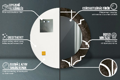 Espelho decorativo redondo Azulejos antigos