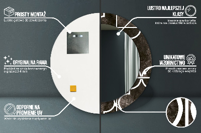 Espelho decorativo redondo Azulejos antigos