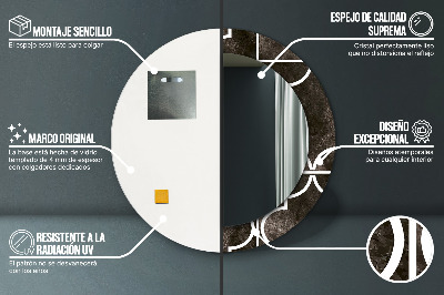 Espelho decorativo redondo Azulejos antigos