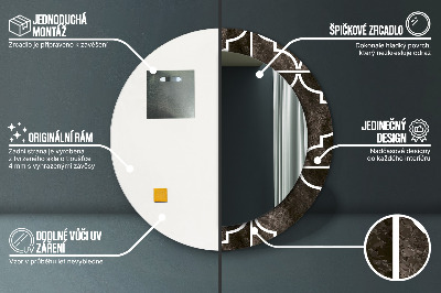 Espelho decorativo redondo Azulejos antigos