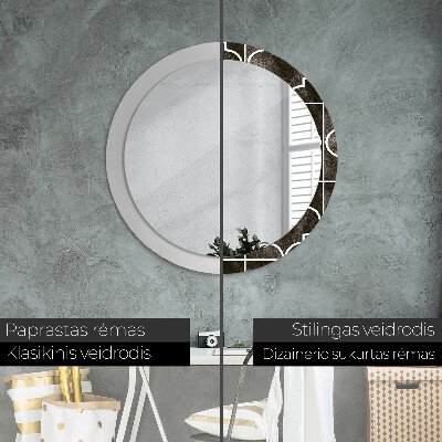 Espelho decorativo redondo Azulejos antigos