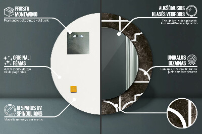 Espelho decorativo redondo Azulejos antigos