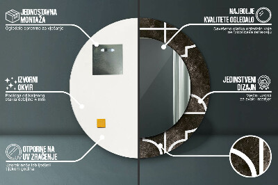 Espelho decorativo redondo Azulejos antigos