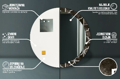 Espelho decorativo redondo Azulejos antigos