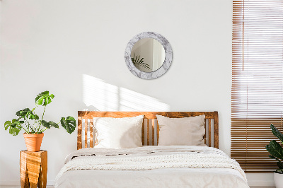 Espelho decorativo redondo Mármore branco