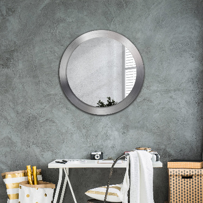 Espelho redondo decorativo Aço brilhante