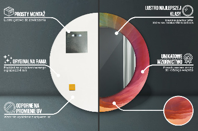 Espelho decorativo redondo Espiral hipnótica