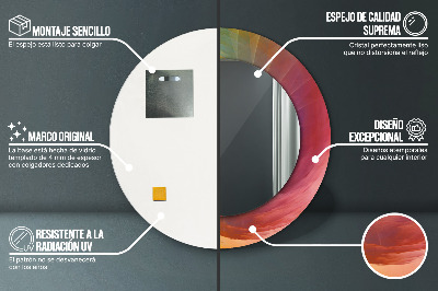 Espelho decorativo redondo Espiral hipnótica