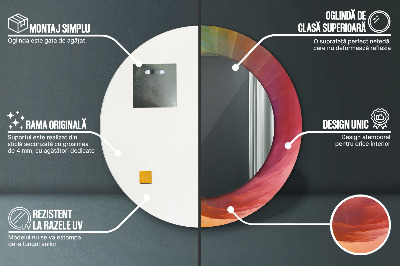 Espelho decorativo redondo Espiral hipnótica