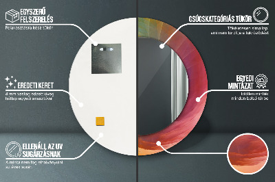 Espelho decorativo redondo Espiral hipnótica