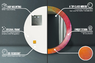 Espelho decorativo redondo Espiral hipnótica