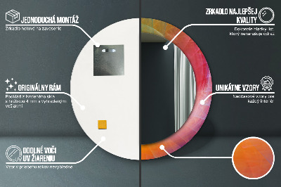 Espelho decorativo redondo Espiral hipnótica