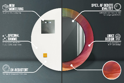 Espelho decorativo redondo Espiral hipnótica