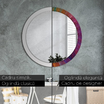 Espelho decorativo redondo Espiral hipnótica