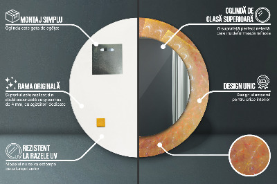 Espelho redondo decorativo Abstração espiral