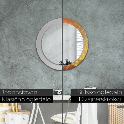 Espelho redondo decorativo Abstração espiral