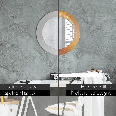 Espelho redondo decorativo Abstração espiral