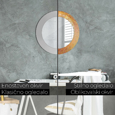 Espelho redondo decorativo Abstração espiral