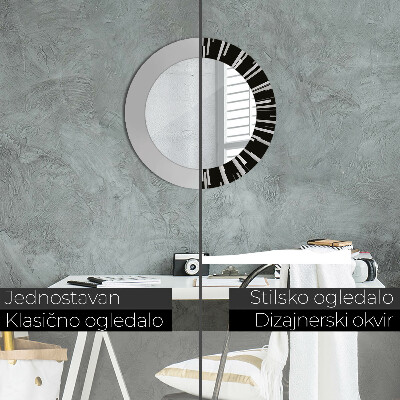 Espelho redondo decorativo Composição radiante