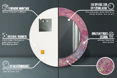 Espelho decorativo redondo Festival de cores